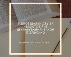 Ответственность за недостоверное декларирование: закон подписан
